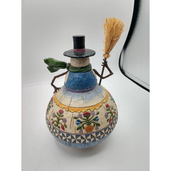 Jim Shore Heartwood Creek "A Jolly Happy Soul" Snowman Figurine 2006 Hand-Painte - Picture 2 of 6